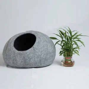 Handmade Felt Cat Cave