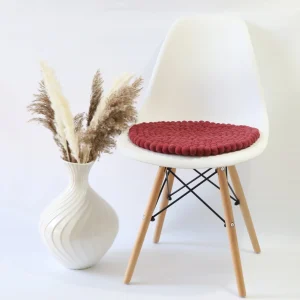 Maroon Felt Chair Pads