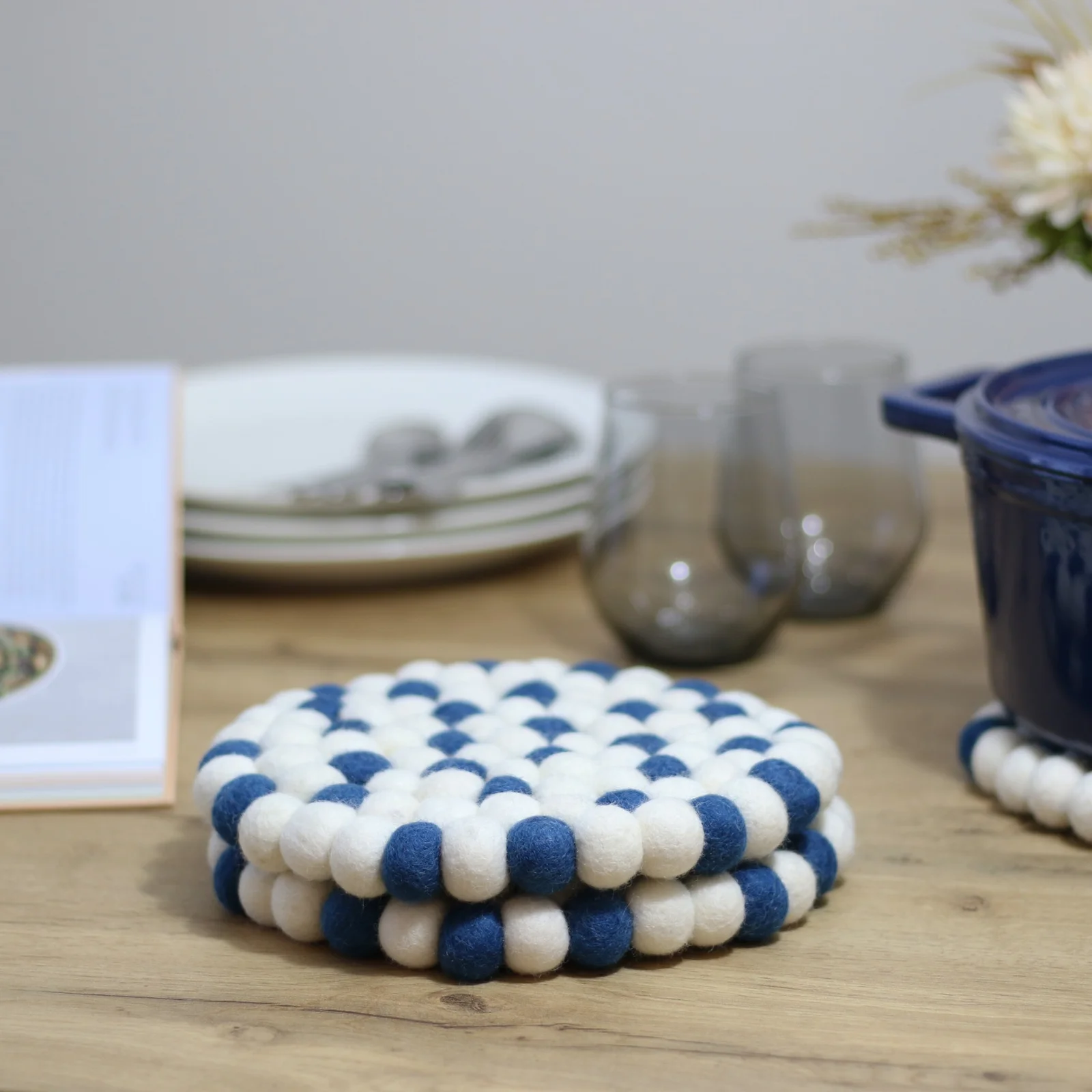 Mix Felt Ball Trivets
