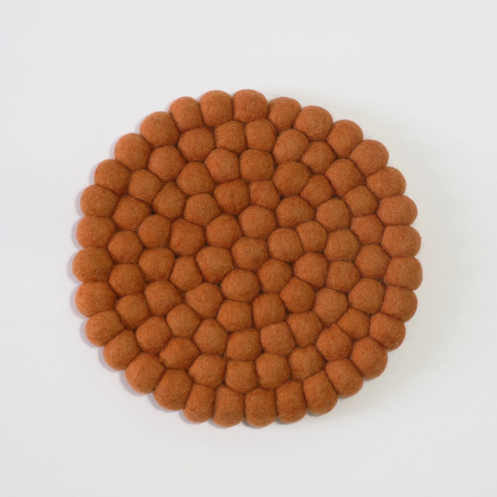 Brown Felt Ball Trivets