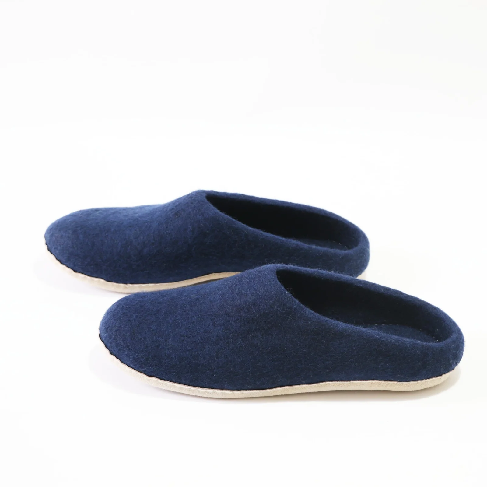 Blue Felt Slipper – Handmade, Comfortable & Eco-Friendly