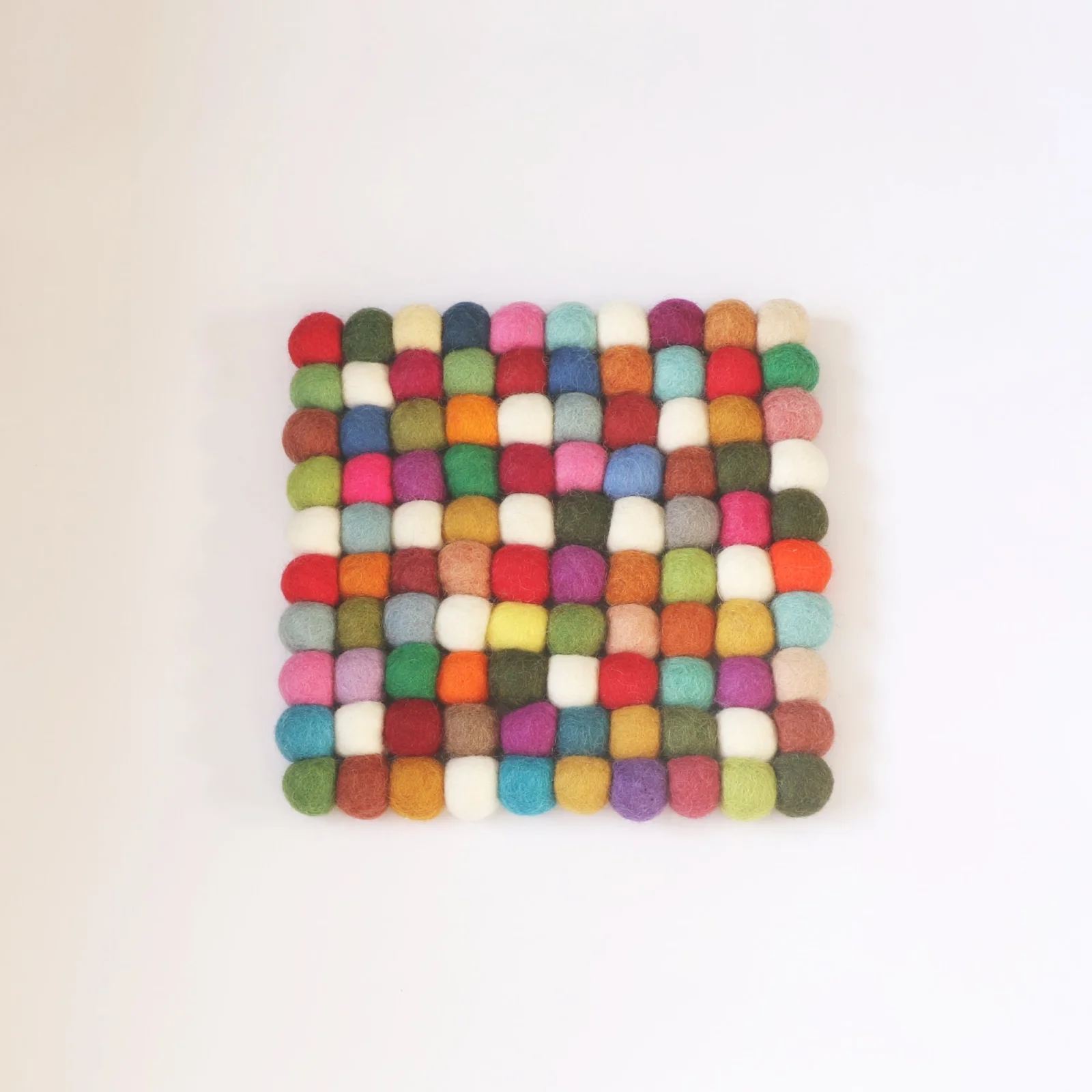 Multi Color Square Felt Tea Coasters – Handmade, Durable & Eco-Friendly