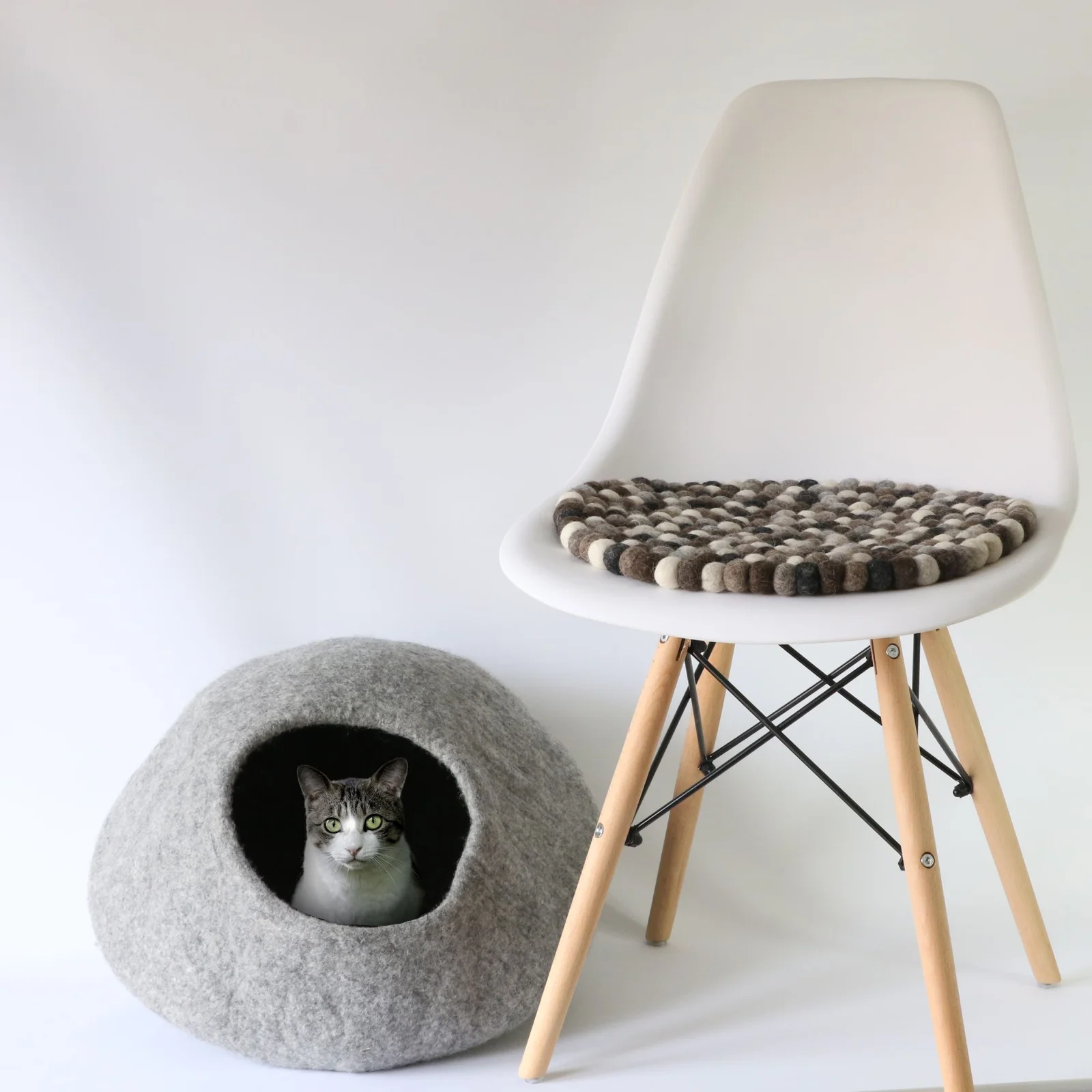 Handmae Felted Cat Cave