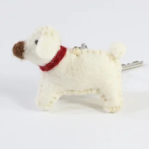 Felt Puppy Keyring