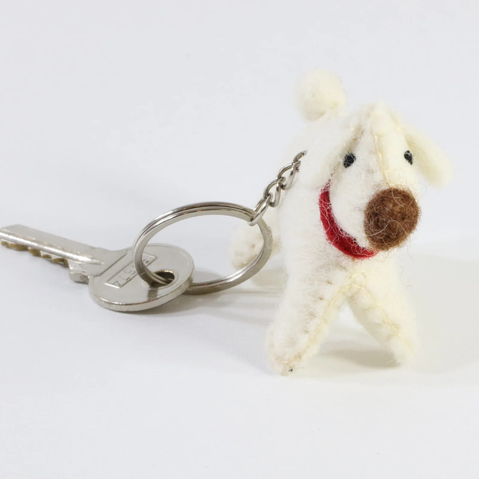 Felt Puppy Keyring