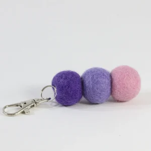Felt Balls Keyrings