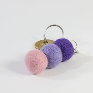 Felt Balls Keyrings